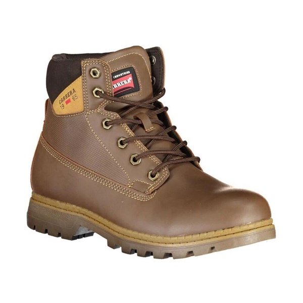 Lace-up Boot with Contrast Details and Logo