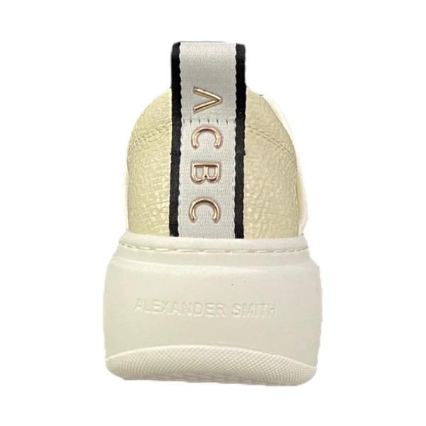 White Leather High Top Sneaker