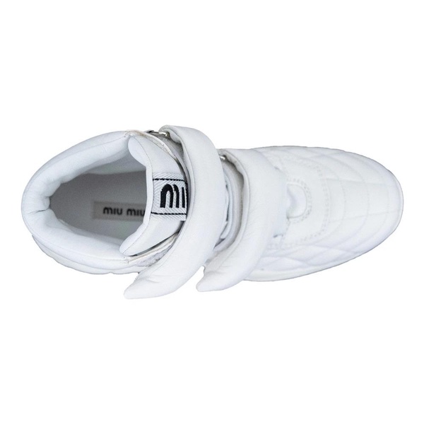 Leather Sneakers with Velcro and Laces