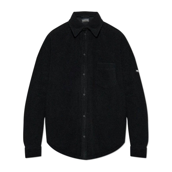 Padded shirt in oversize style