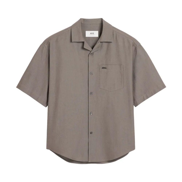 Ash Grey Button-Up Shirt