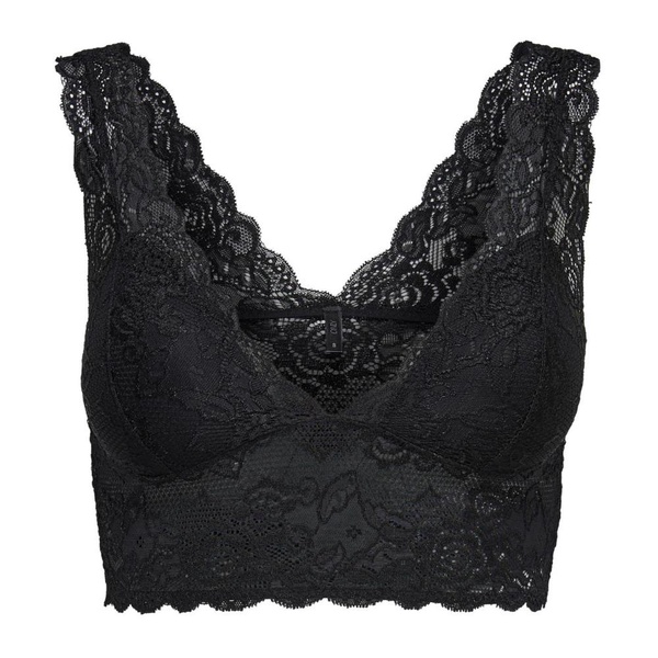Black Sleeveless Low-cut V-neck Top