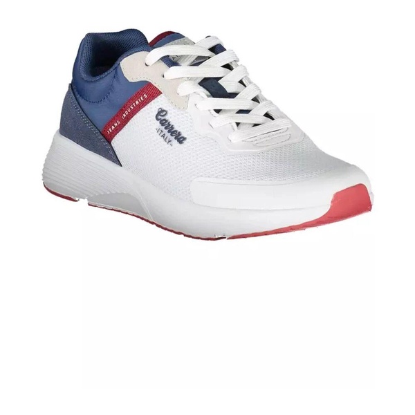 Men's White Sneaker with Contrasting Details