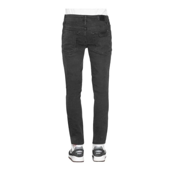 Black Distressed Slim Fit Jeans