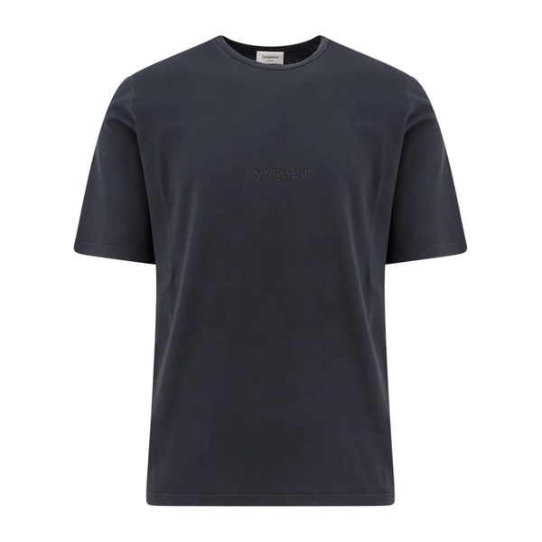 Embroidered Cotton T-shirt with Logo