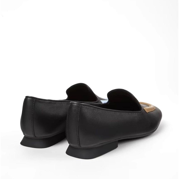 Black Leather Ballet Flats