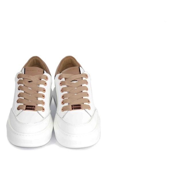 Beige White Stylish Model