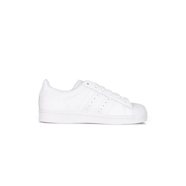 White Low-Top Sneaker with 3 Stripes