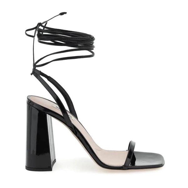 Leather Sandals with Square Toe