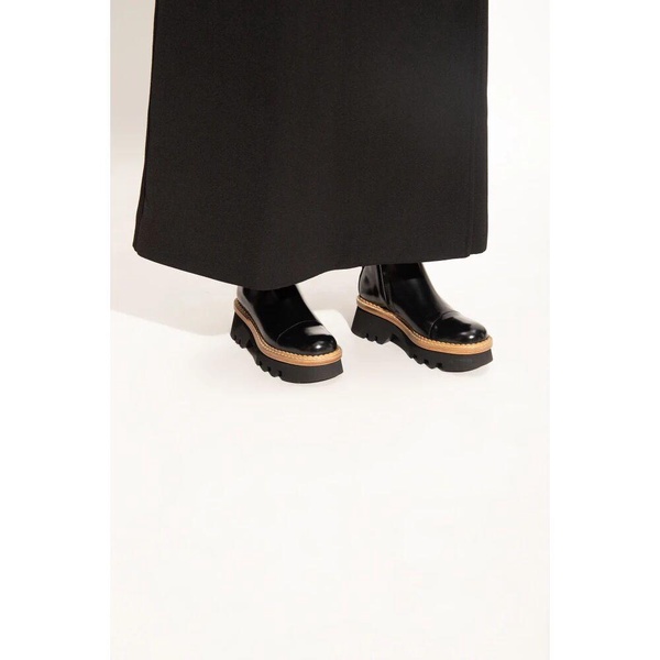 ‘Owena’ leather ankle boots