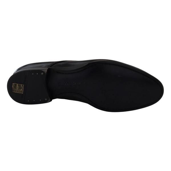 Elegant Black Leather Derby Shoes