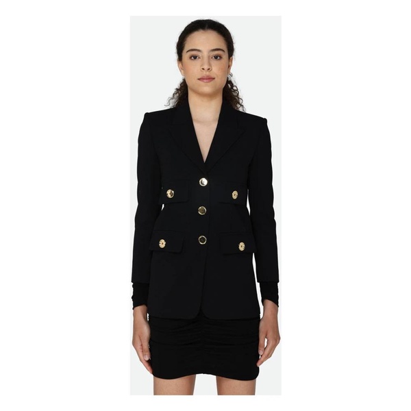 Black Jacket with Button Closure