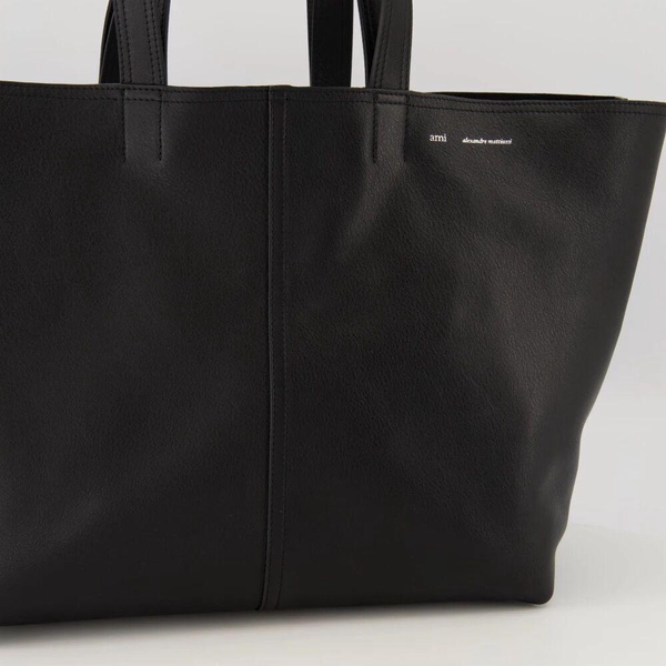Black Leather Tote Bag