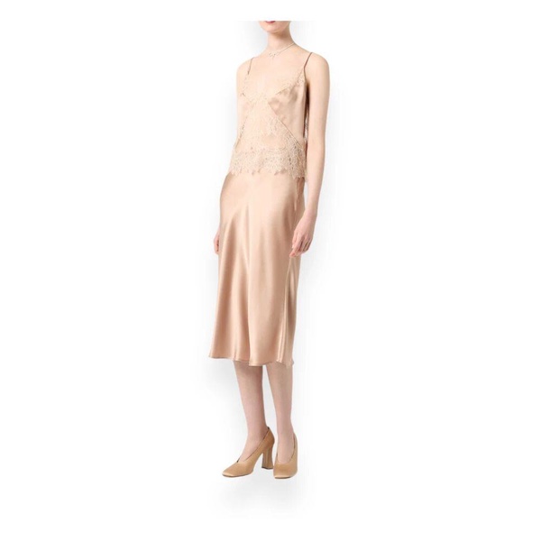 Satin Skirt in Trendy Style