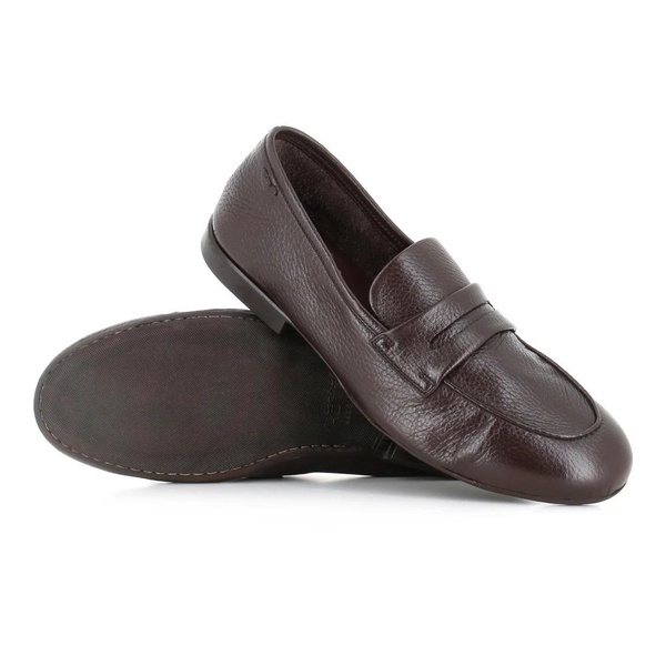 Dark Brown Loafer Shoe Crafted in Soft Leather