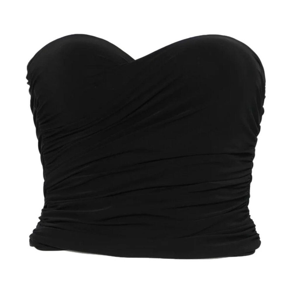 Draped Bustier Top