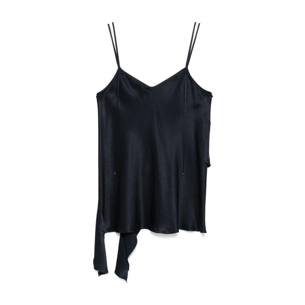 Blue Silk Topwear for Women