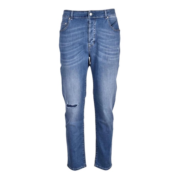 Grey Cotton Elastan Jeans