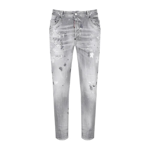Grey Classic Five Pocket Jeans