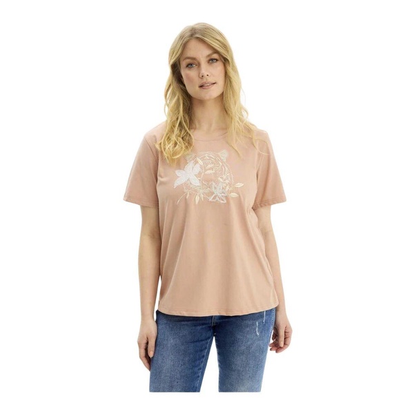 Blush Rose Embroidered Tee