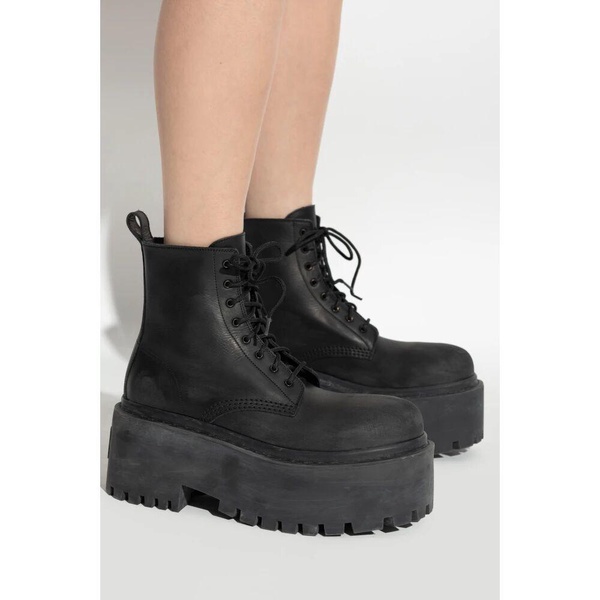 Women's Strike Platform Bootie in Black