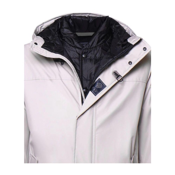 Nylon Caban with Integrated Hood