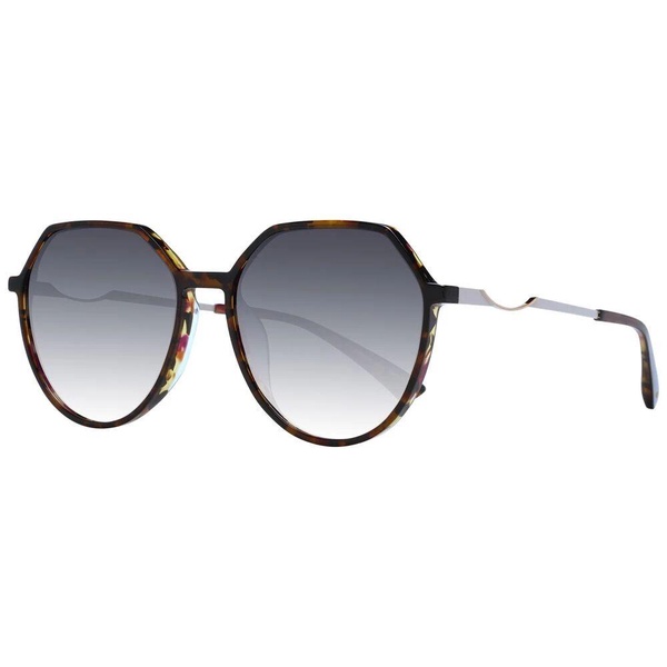 Brown Women Sunglasses Round Gradient