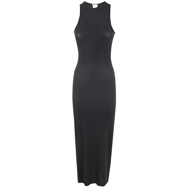 Deep Black Evie Long Dress