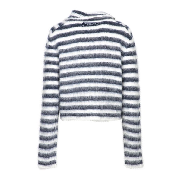 Blue Striped Knitwear Sweater