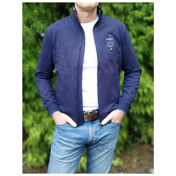 Cotton Zip-through Gilet with Ribbed Finish