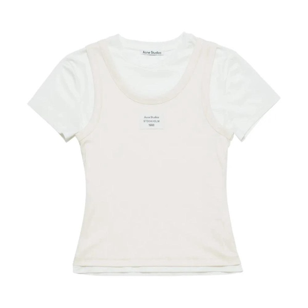 Double-layered Cotton T-shirt with Print