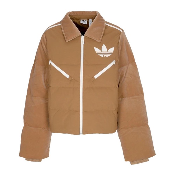 Velvet Puffer Down Jacket