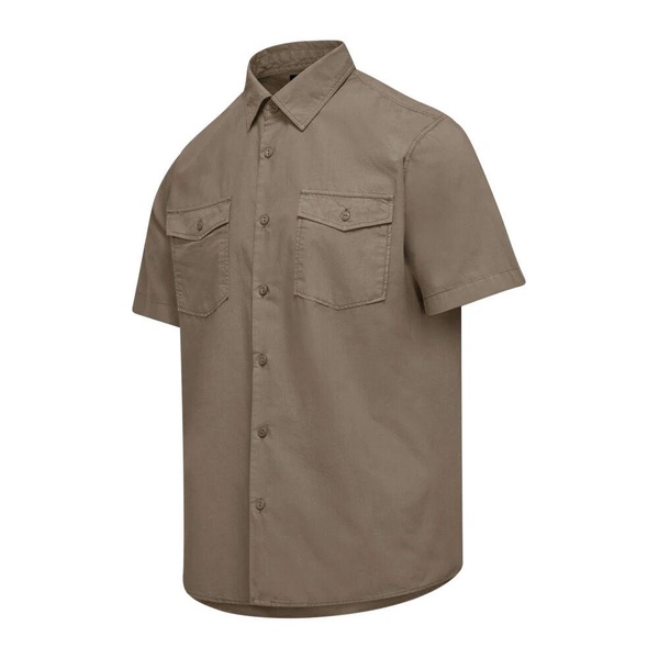 Short Sleeve Stretch Cotton Shirt