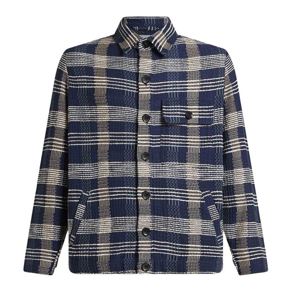 Knit Cotton and Linen Overshirt