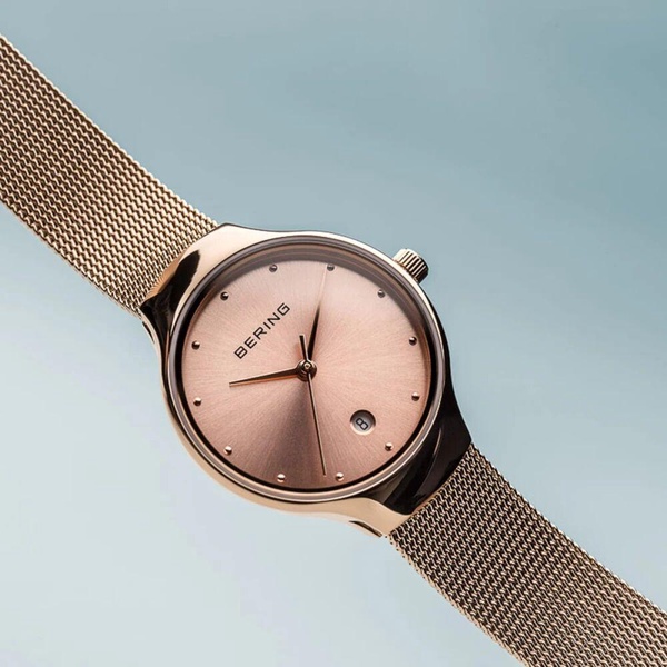 Women's Watch - Polished Rose Gold, Milanese Bracelet, Sapphire Glass 13326-366