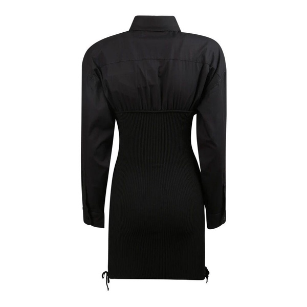 Ribbed knit midi dress