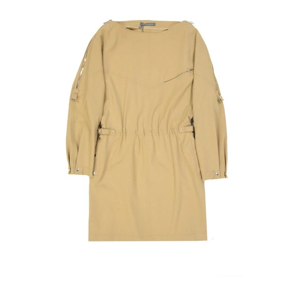 Wool Blend Mini Dress Long Sleeves