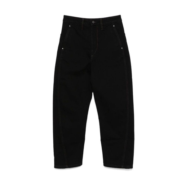 High Waisted Curved Pants