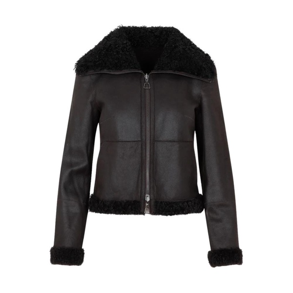 Lamb Leather Jacket in Mocca