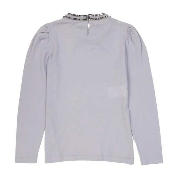 Gray Wool Balloon Sleeve Sweater