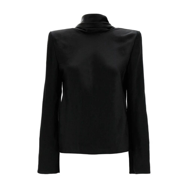 Black Back Neckline Top