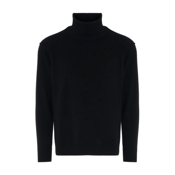 Roll Neck Lambswool Knit Sweater