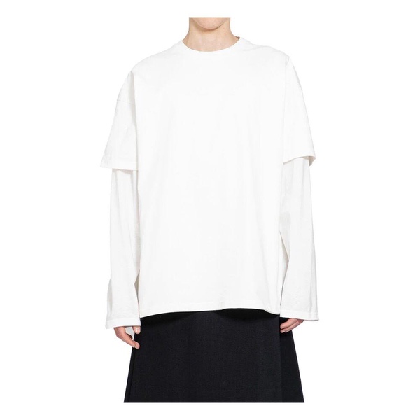 Coconut Crewneck T-Shirt with Logo Print