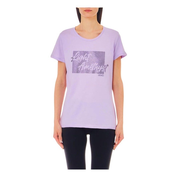 T-shirt with Rhinestone Design