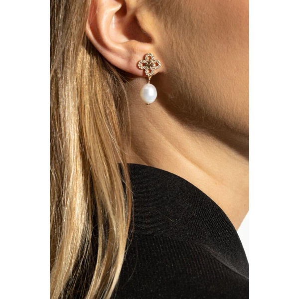 Kira Clover Pearl Drop Earring