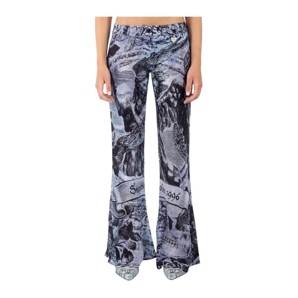 Multi Grey Viscose Pants