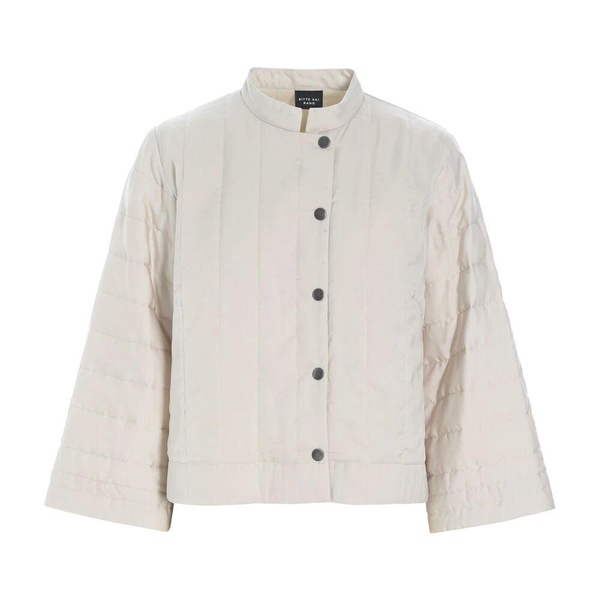 Oriental Inspired Quilted Ivory Jacket