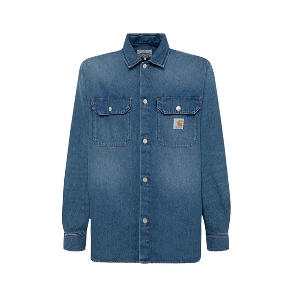 Denim Jean Jacket with Logo Buttons
