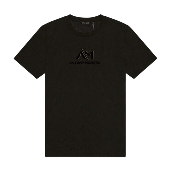 Black T-shirt with Modern Design