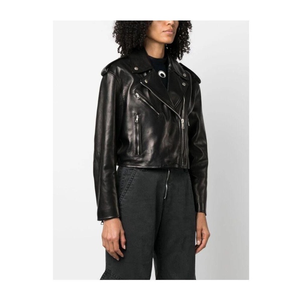 Cropped Leather Jacket